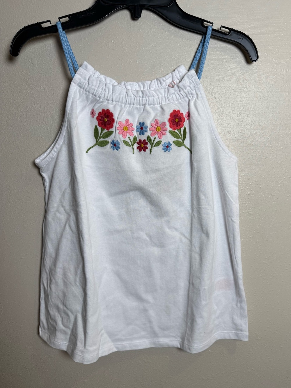 Mini Boden Girls Floral Embroidered Girls' Tank Top New size 10-11